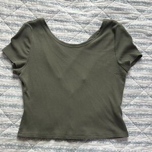 Army Green Women's Top